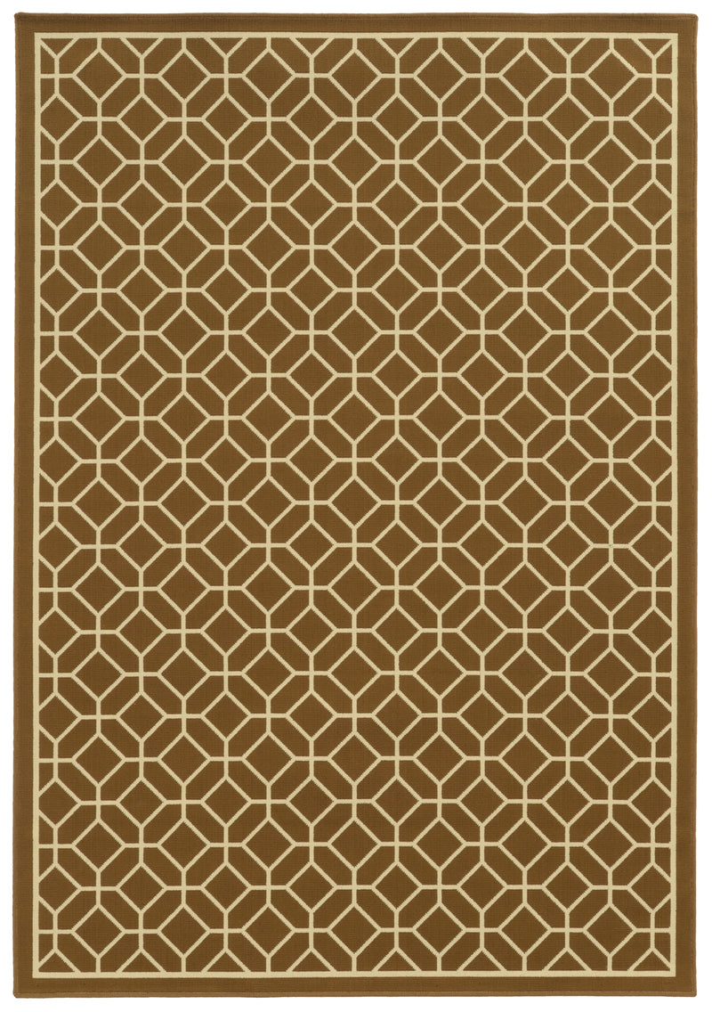 Calypso 4771L Lattice Indoor/Outdoor Area Rug (6'7" x 9'6")