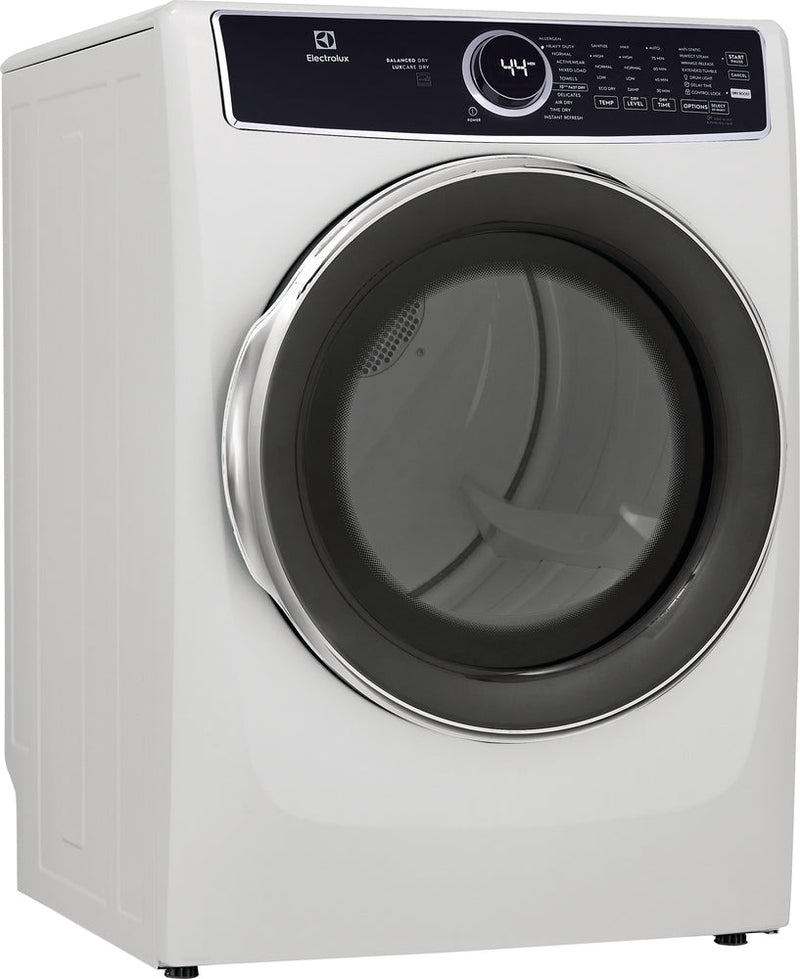 Electrolux White Front Load Gas Steam Dryer (8.0 Cu. Ft.) - ELFG7537AW