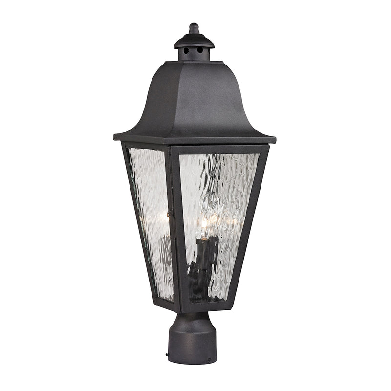 Panchla 3 Light Post Mount - Charcoal