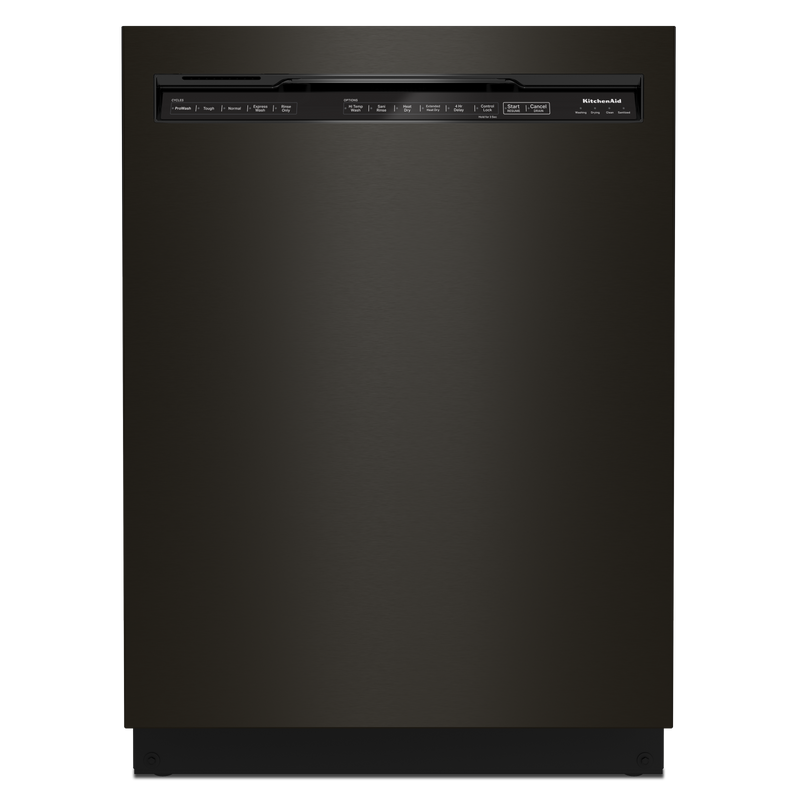 KitchenAid 24" Black Stainless with PrintShield™ Finish Dishwasher (39 dBA) - KDFE204KBS