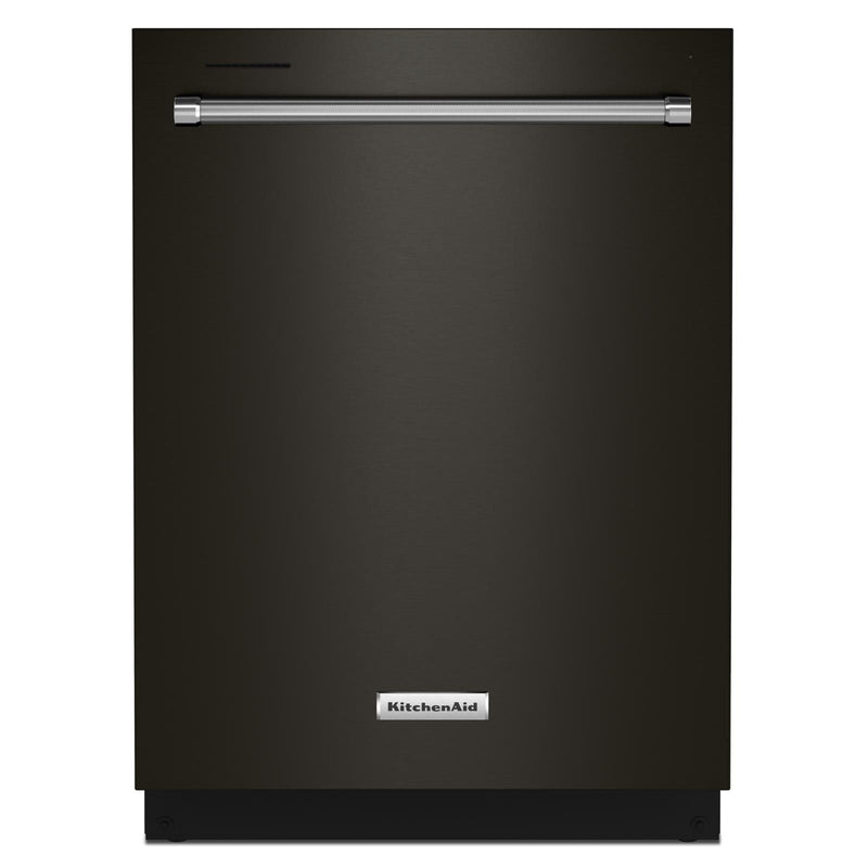 KitchenAid® 24" Black Stainless Dishwasher with Towel Bar Handle - KDTM404KBS