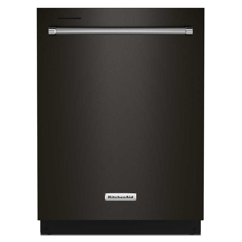 KitchenAid® 24" Black Stainless Dishwasher with Towel Bar Handle - KDTM404KBS