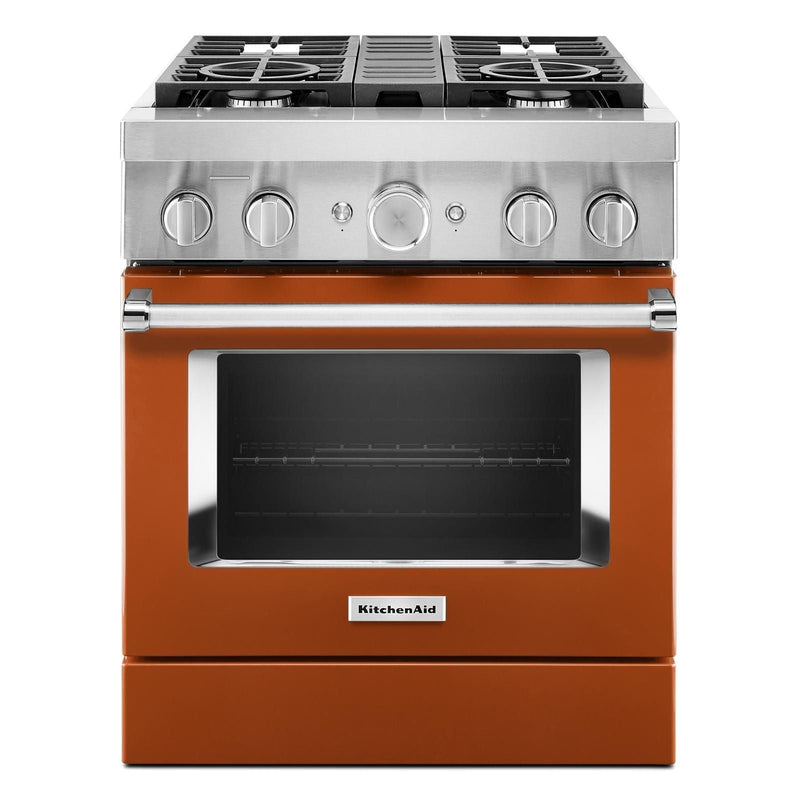 KitchenAid Scorched Orange Smart Dual Fuel Freestanding Range (4.1 Cu. Ft.) - KFDC500JSC