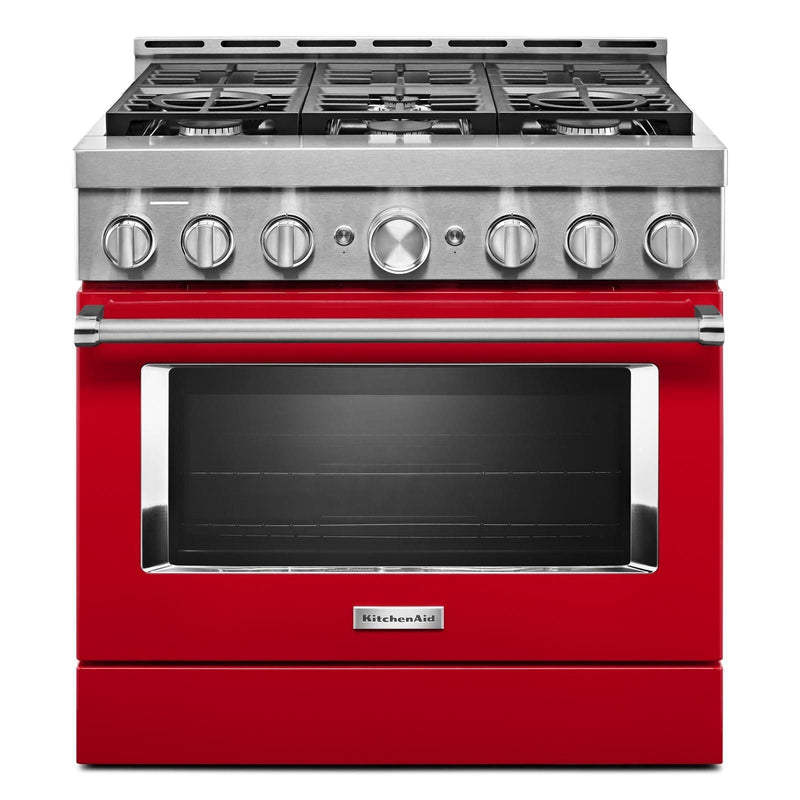 KitchenAid Passion Red Smart Freestanding Gas Range (5.1 Cu. Ft.) - KFGC506JPA