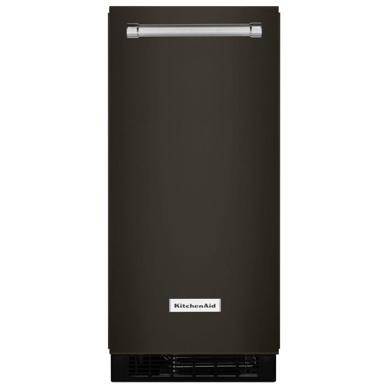 KitchenAid Black Stainless Automatic Ice Maker (15 inch.) - KUIX535HBS