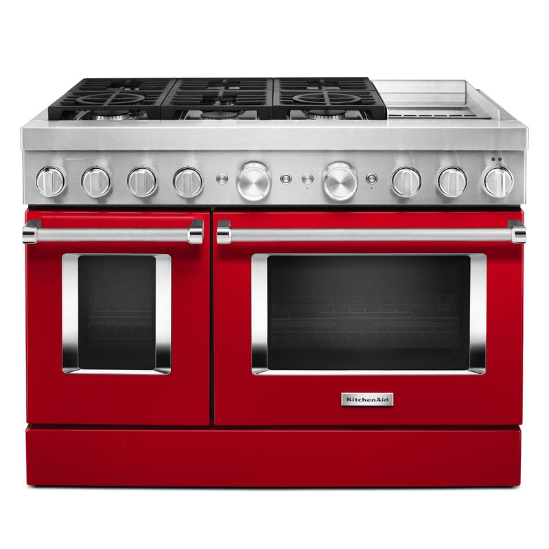 KitchenAid Passion Red Smart Dual Fuel Freestanding Range (6.3 Cu. Ft.) - KFDC558JPA