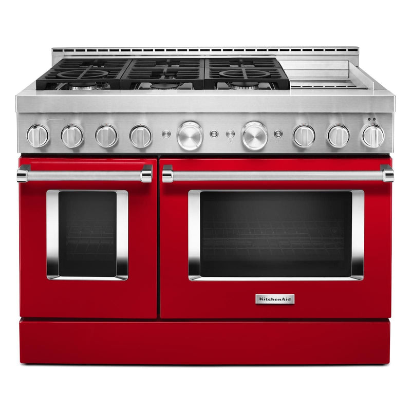 KitchenAid Passion Red Smart Freestanding Gas Range (6.3 Cu. Ft.) - KFGC558JPA