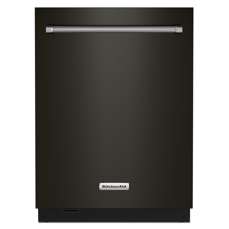 KitchenAid® Black Stainless 24" Dishwasher with Towel Bar Handle - KDTM604KBS