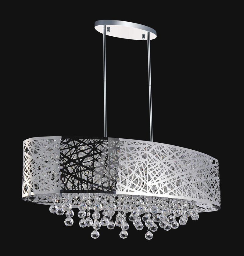 Eternity 8 Light Chandelier - Chrome