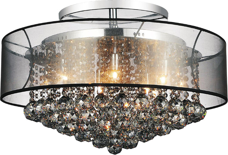 Radiant 12-Light Flush Mount - Chrome
