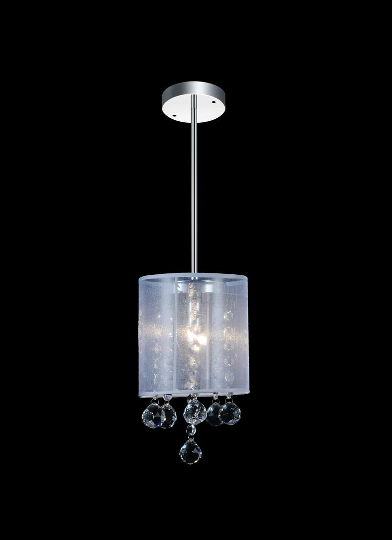 Radiant 1 Light Pendant Light - Chrome