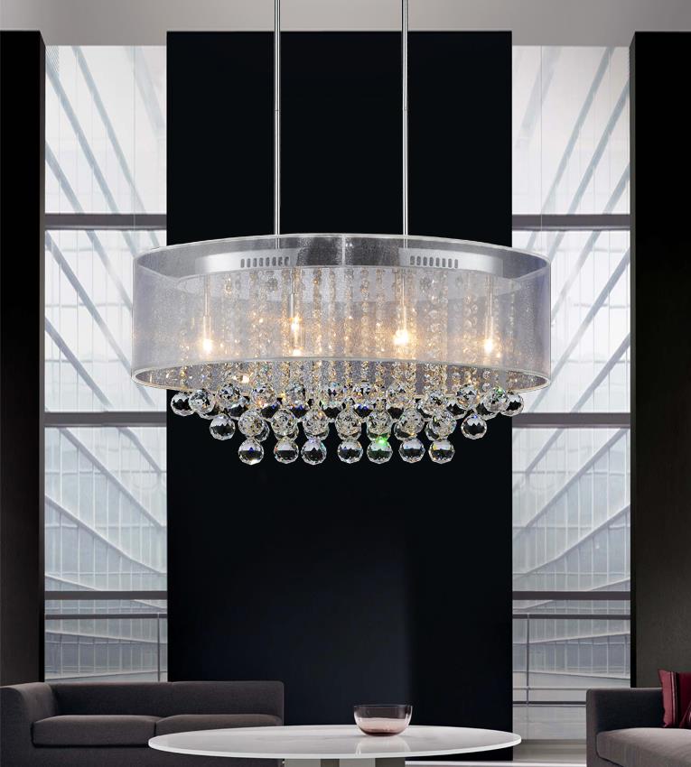 Radiant - I 6 Light Chandelier - Chrome