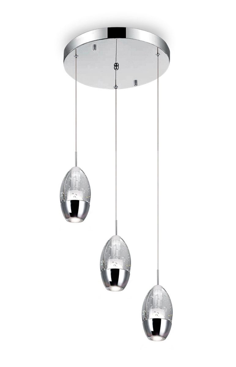 Perrier 3 Light Pendant Light