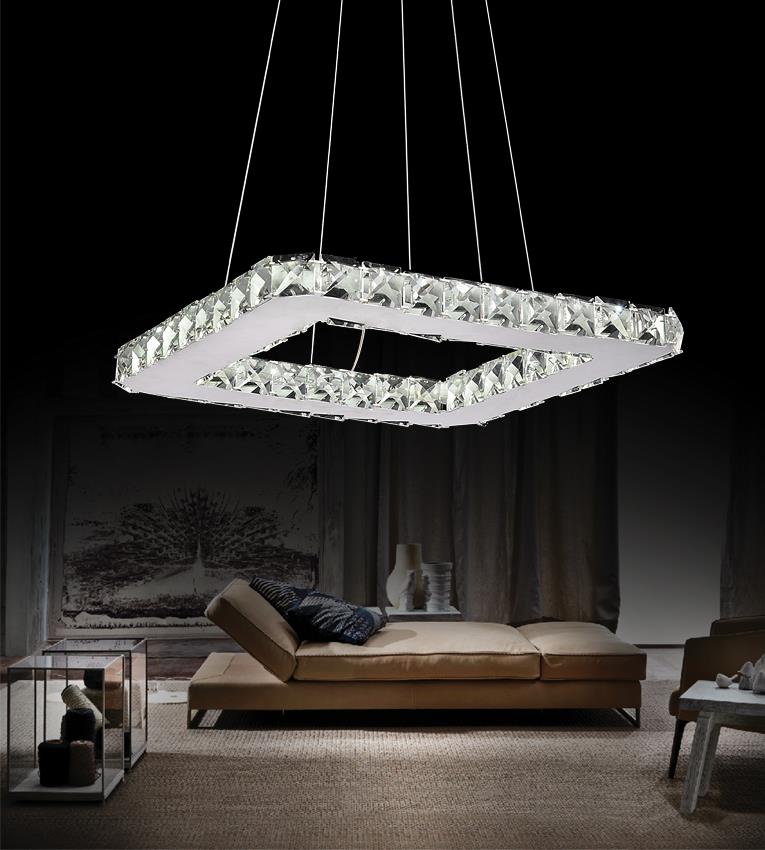 Ring LED Chandelier - Chrome