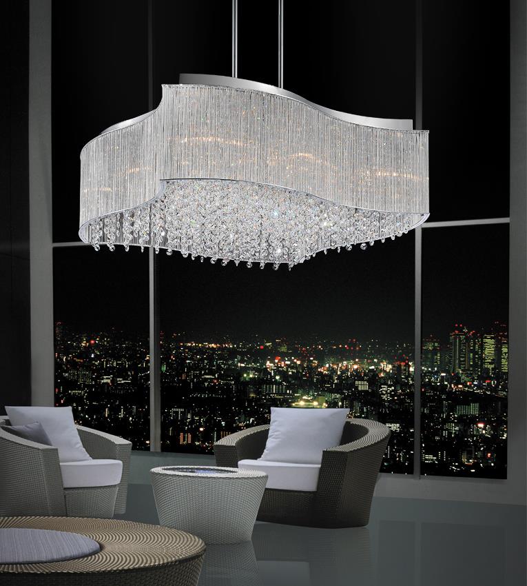 Elsa 12 Light Chandelier - Chrome