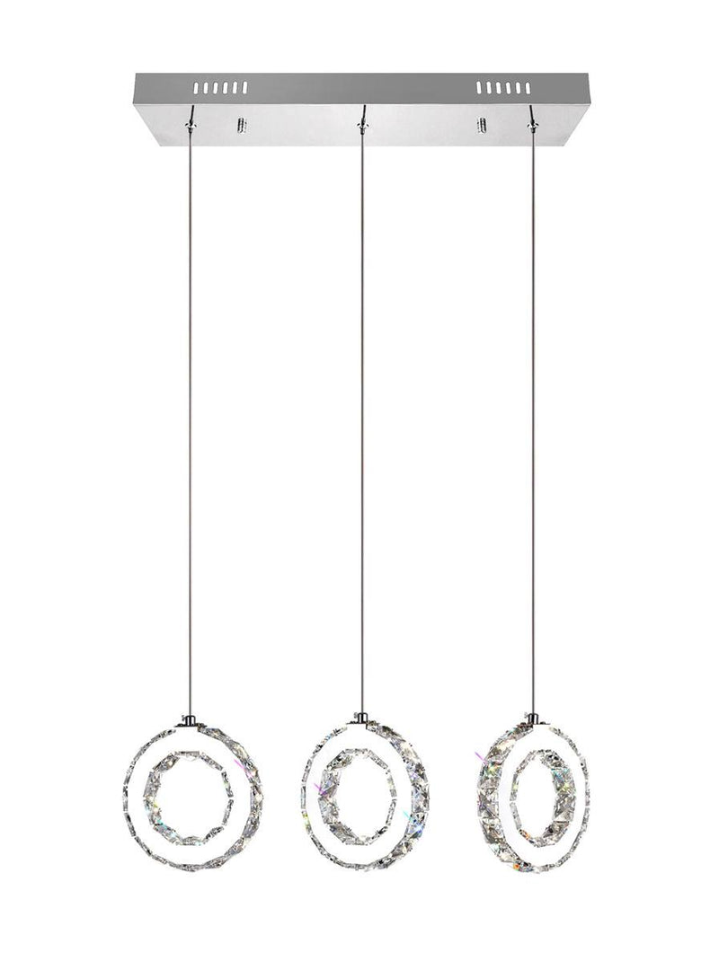 Ring LED Pendant Light - Chrome