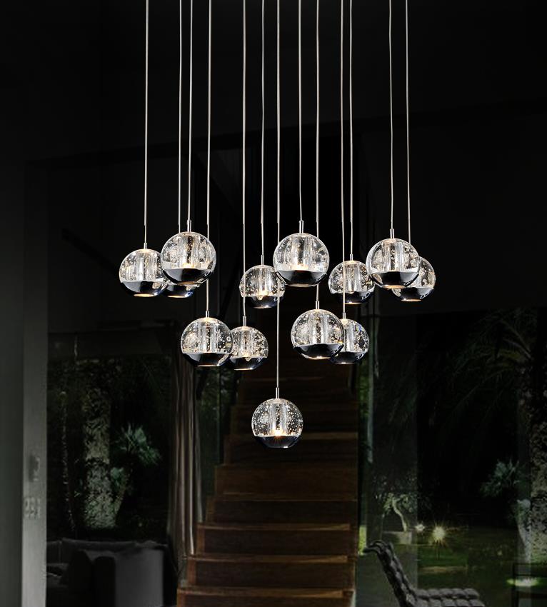 Perrier 13 Light Pendant Light - Chrome