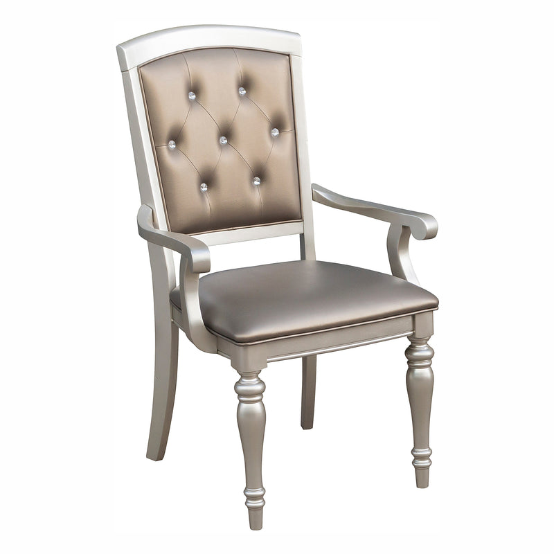 Saiph Dining Arm Chair - Silver