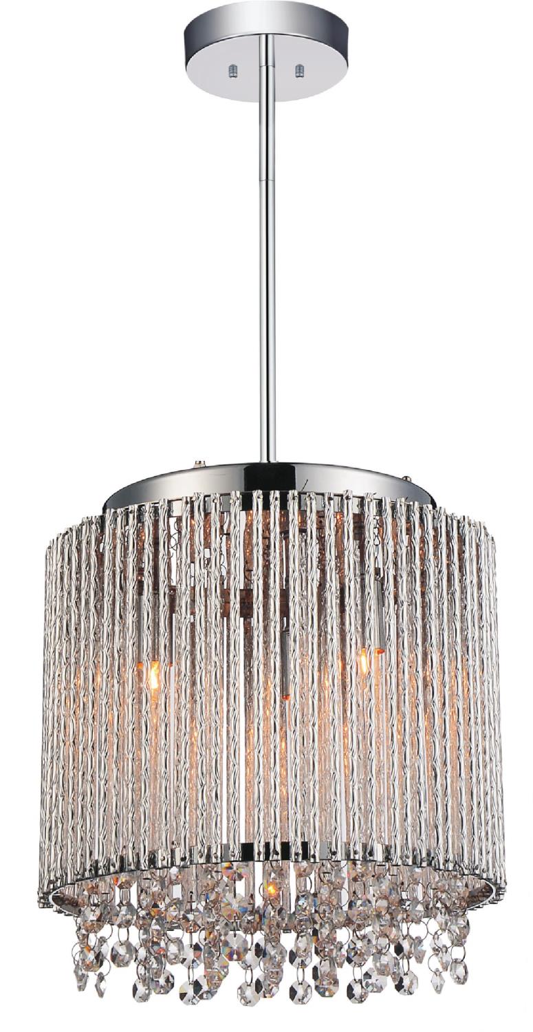 Claire 3 Light Pendant Light - Chrome