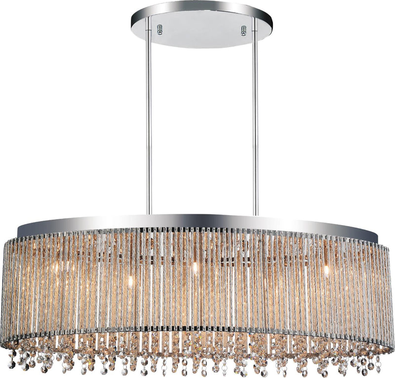 Claire 5 Light Chandelier - Chrome