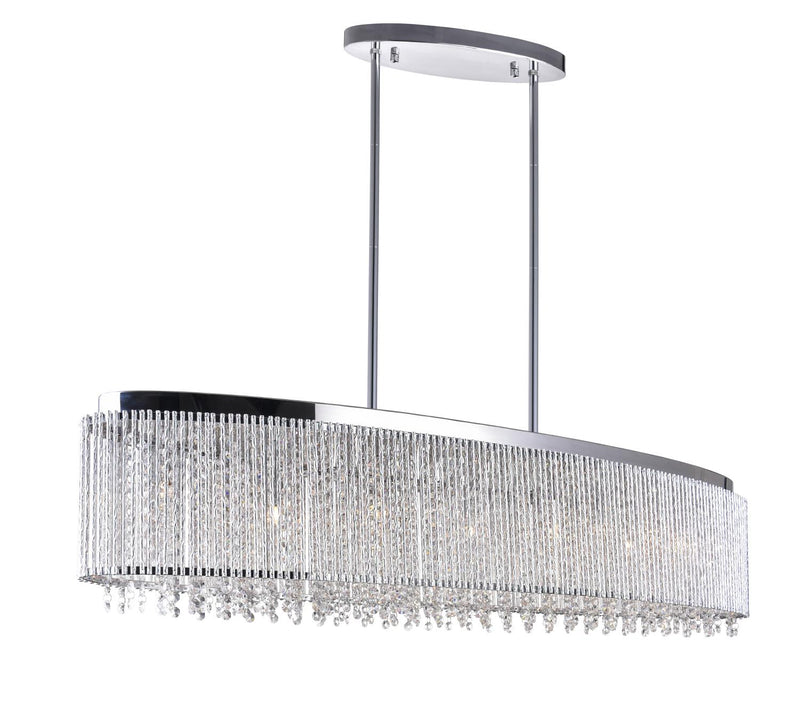 Claire 7 Light Chandelier - Chrome