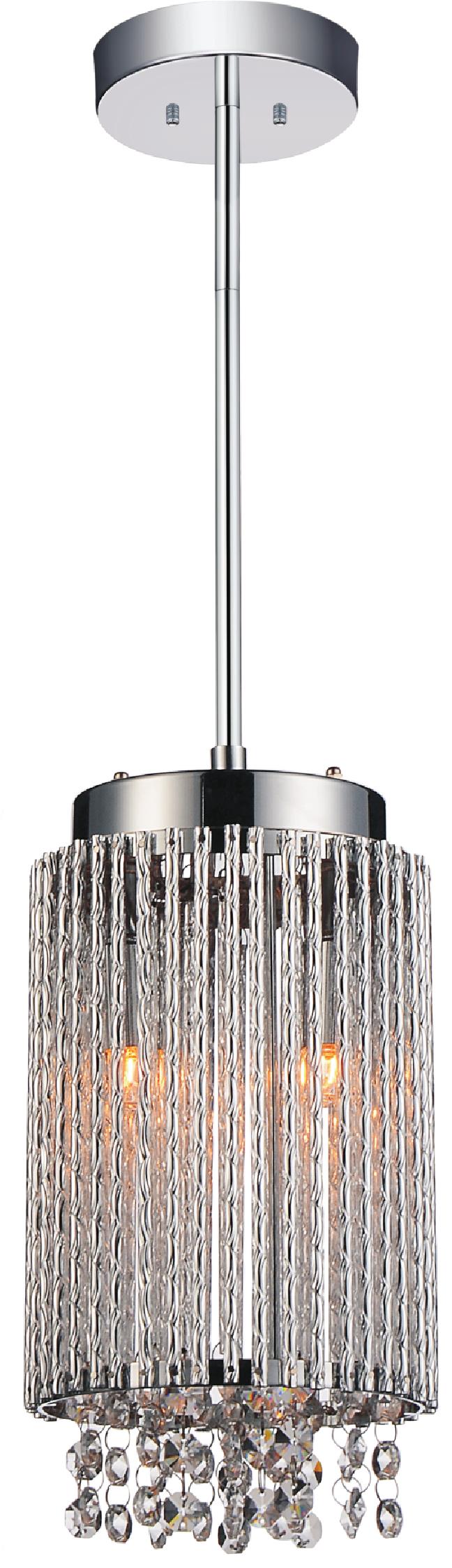 Claire 2 Light Pendant Light - Chrome