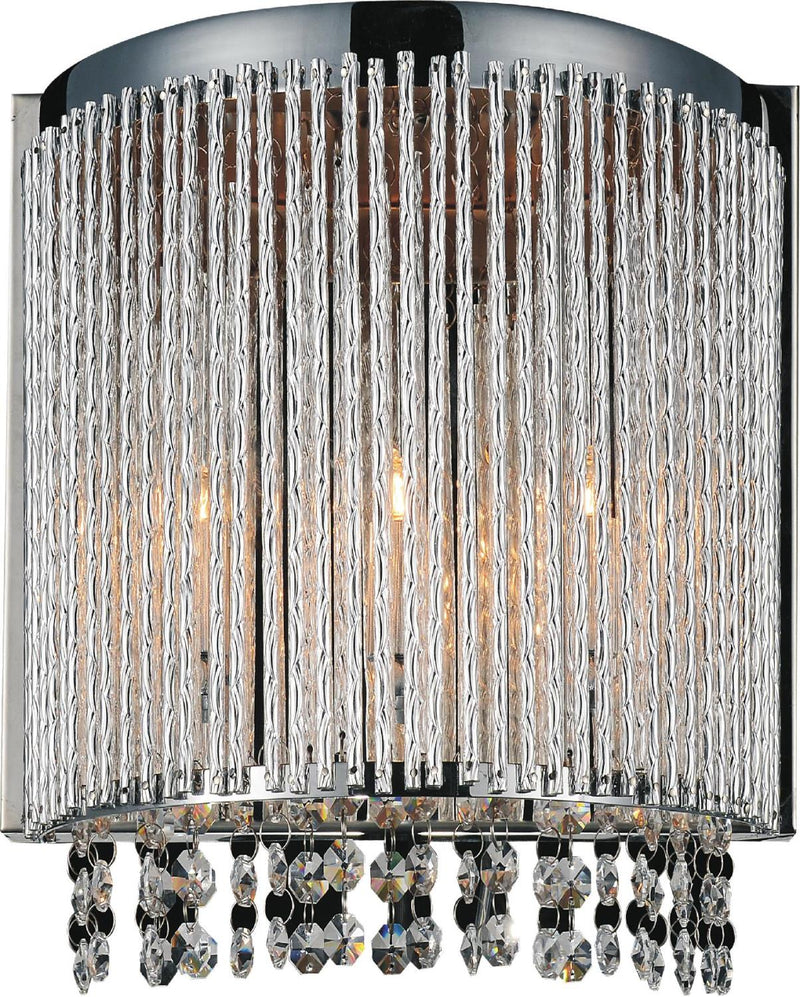 Claire 2 Light Wall Sconce - Chrome