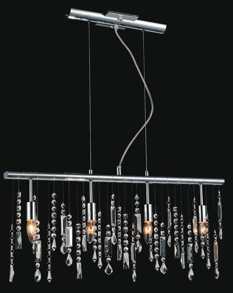 Janine 4 Light Chandelier - Chrome