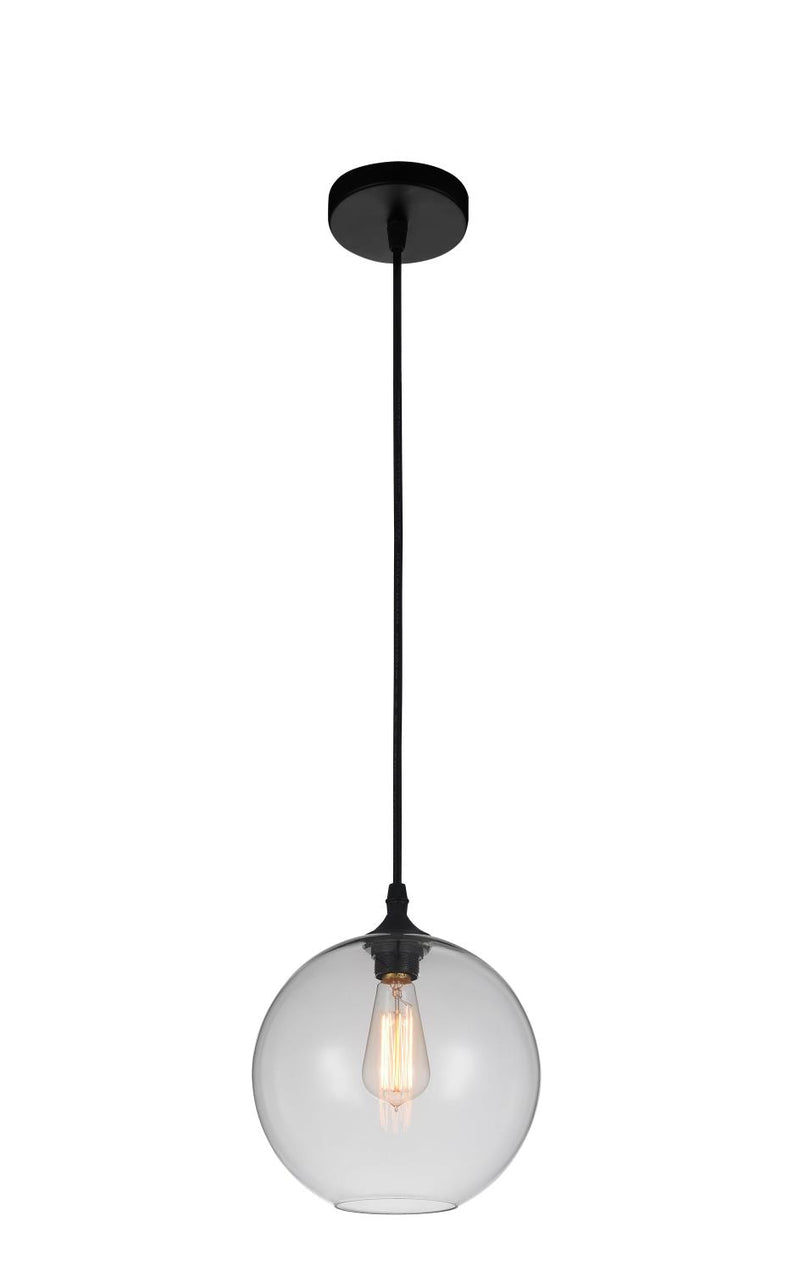 Glass 1 Light Pendant Light - Clear