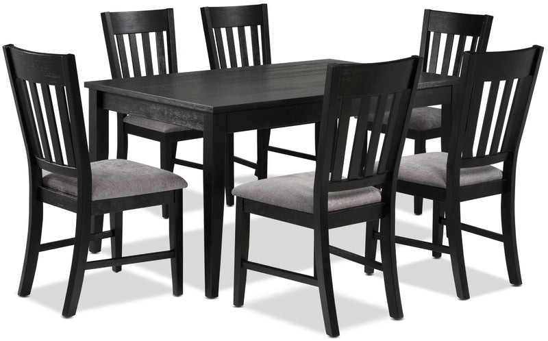 Dmitri 7-Piece Dining Set - Weathered Grey