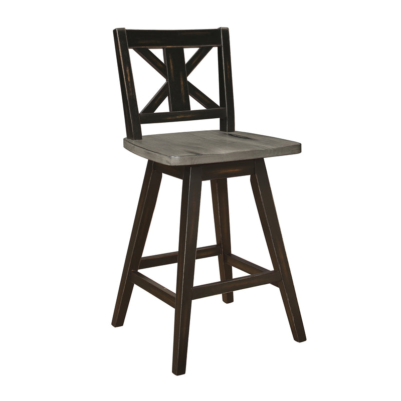 Bryndis Counter-Height Dining Chair - Black/Grey