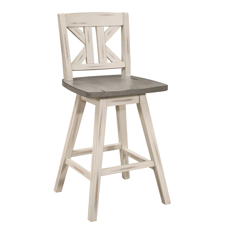 Myla Counter-Height Dining Chair - White/Grey