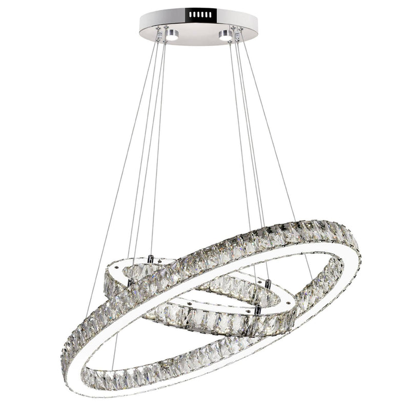 Florence - II LED Chandelier - Chrome