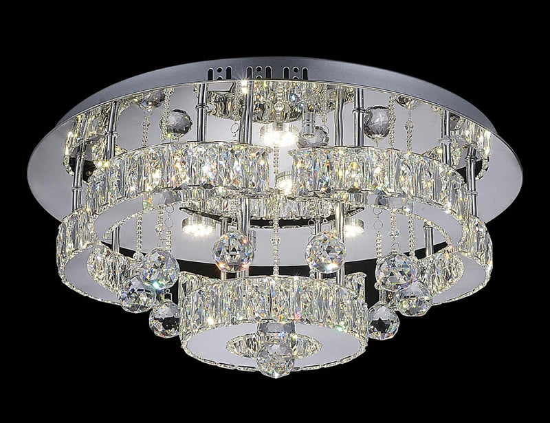 Cascata LED Flush Mount - Chrome