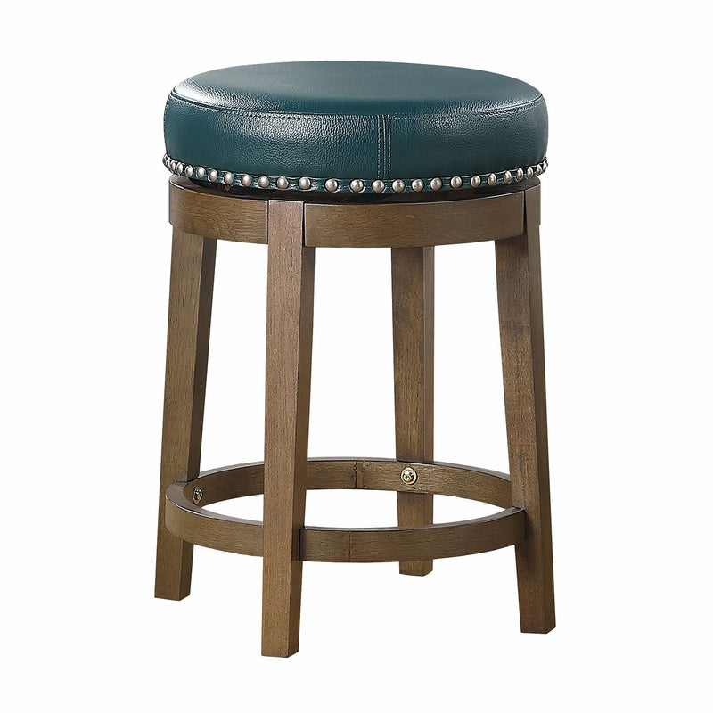 Curtis Round Swivel Counter Height Stool - Green