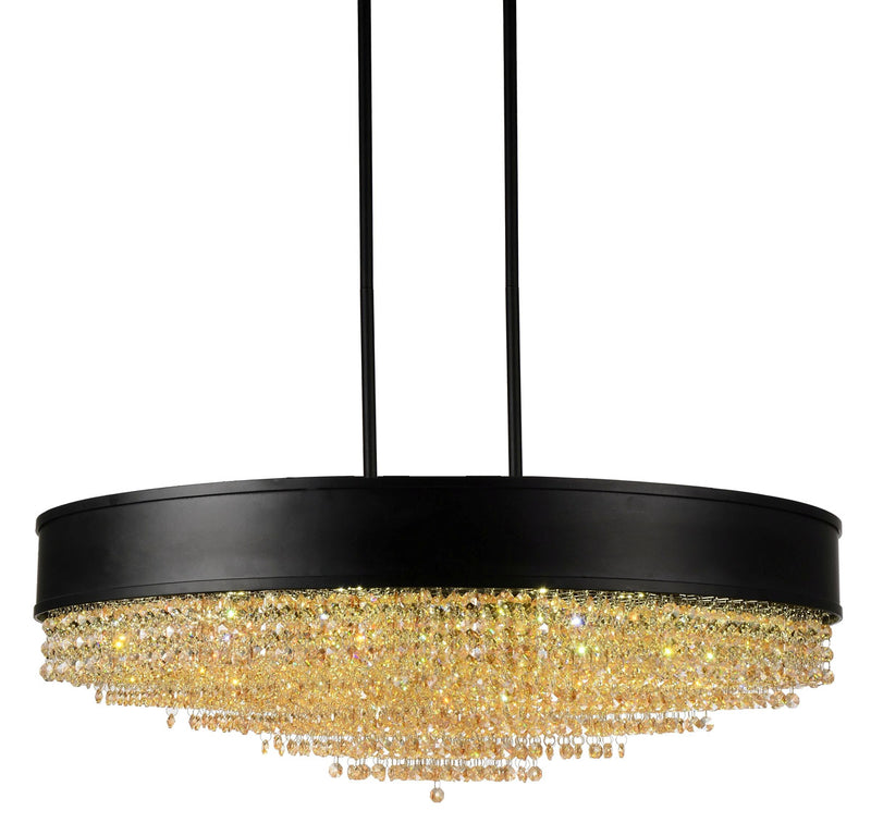 Medina 15 Light Chandelier - Black