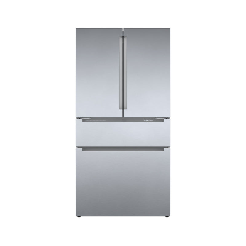 Bosch 800 Series Stainless Steel Counter-Depth 4 Door Refrigerator with Recessed Handle - (B36CL80ENS)