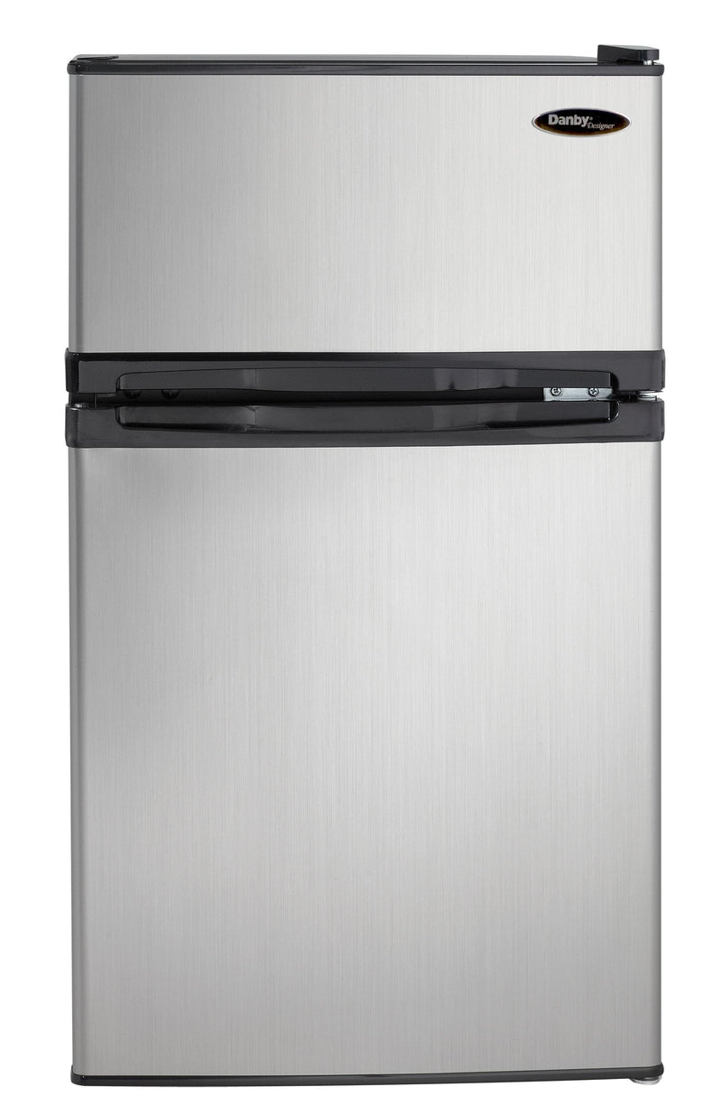 Danby Stainless Look Designer Compact Refrigerator (3.1 Cu.Ft) - DCR031B1BSLDD