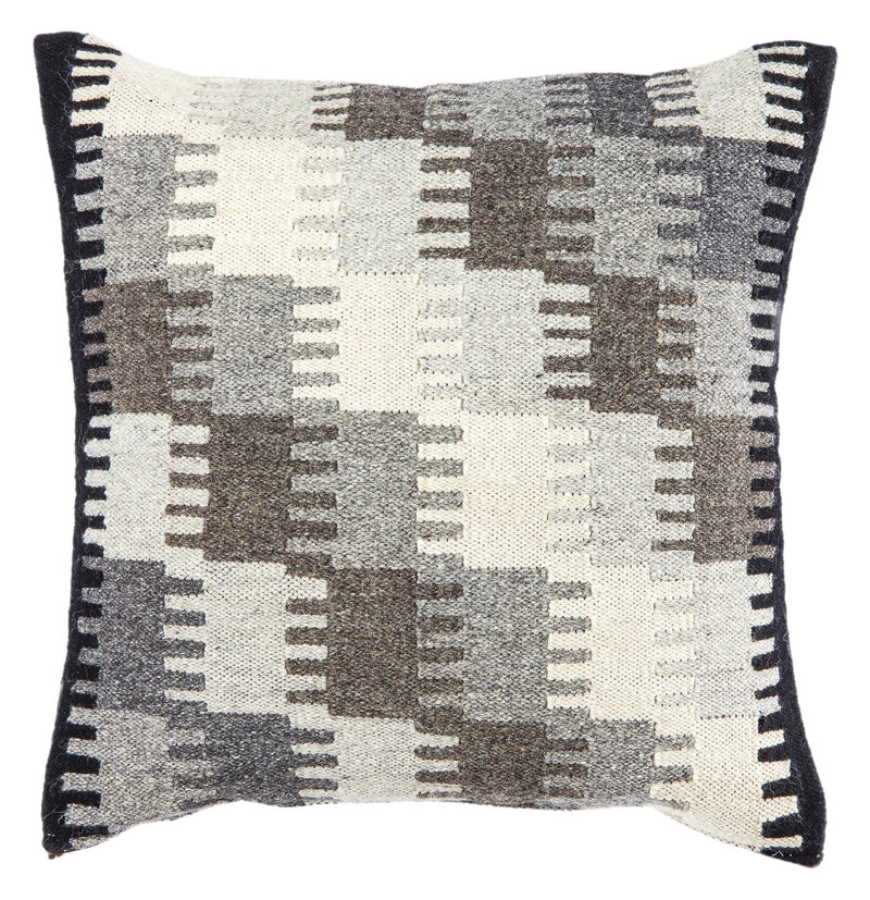 Forsyth Poly Fill Decorative Cushion - White/Grey (20"X20")