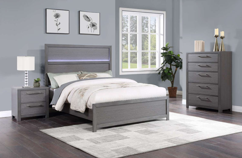 Tavis 5-Piece Queen Bedroom Set - Weathered Grey