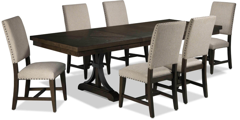 Mackay 7-Piece Dining Set - Distressed Espresso