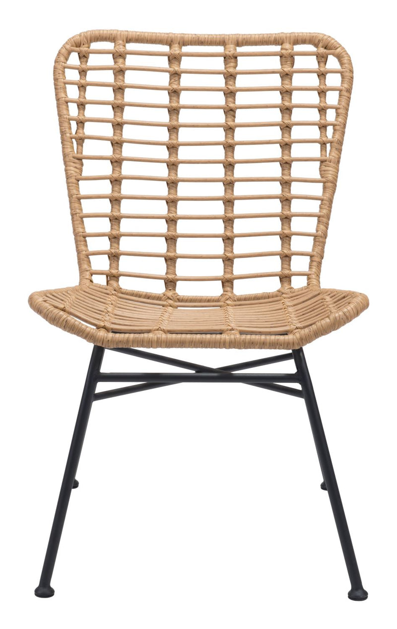 Rosthern Outdoor Dining Chair - Set of 2 - Natural/Black
