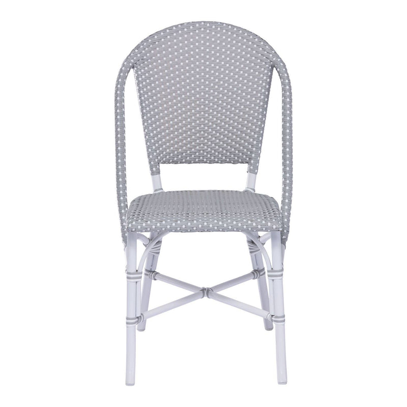 Okojima Outdoor Dining Chair - White/Grey