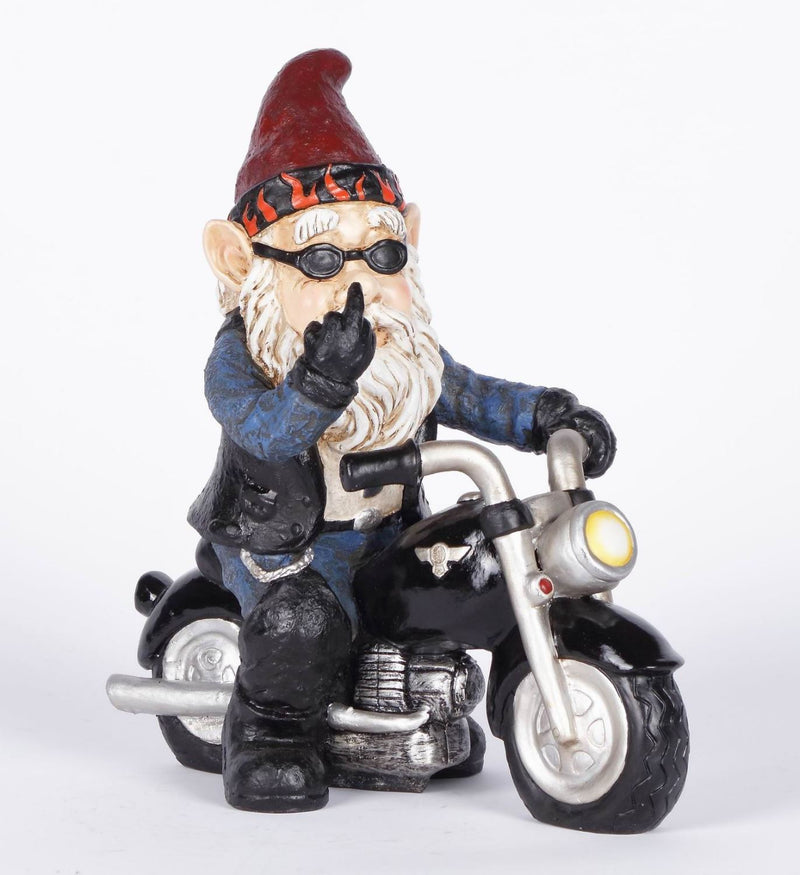 Notty Biker Gnome - II Statue - Black