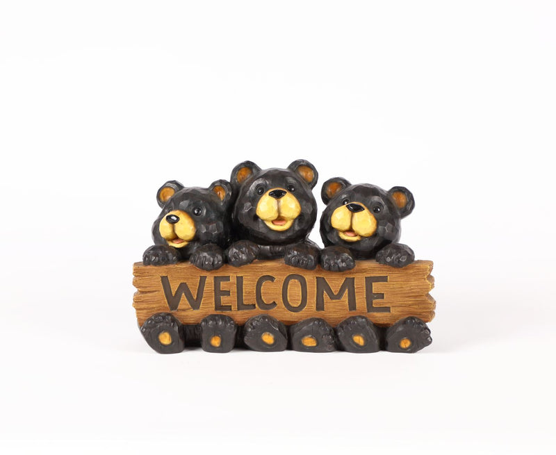 Welcome Bear - I Statue - Black
