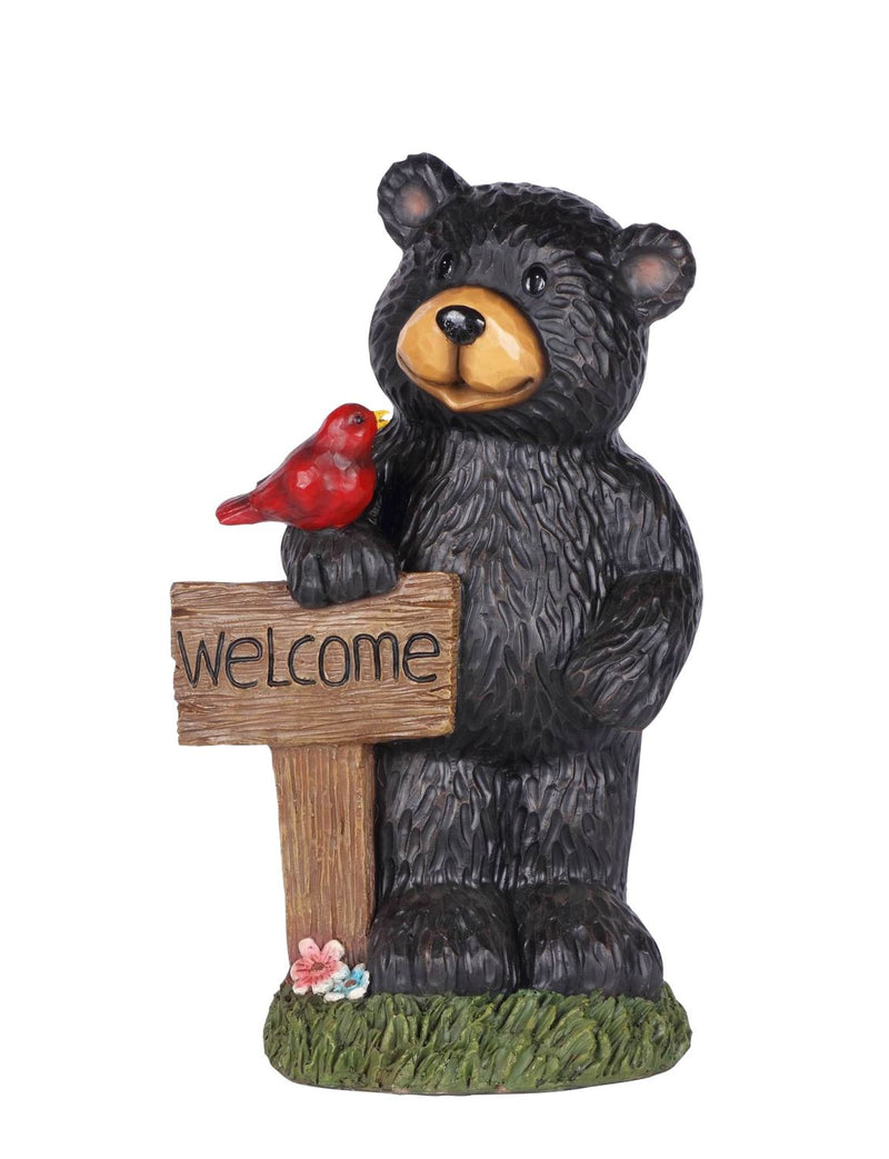 Welcome Bear - II Statue - Black