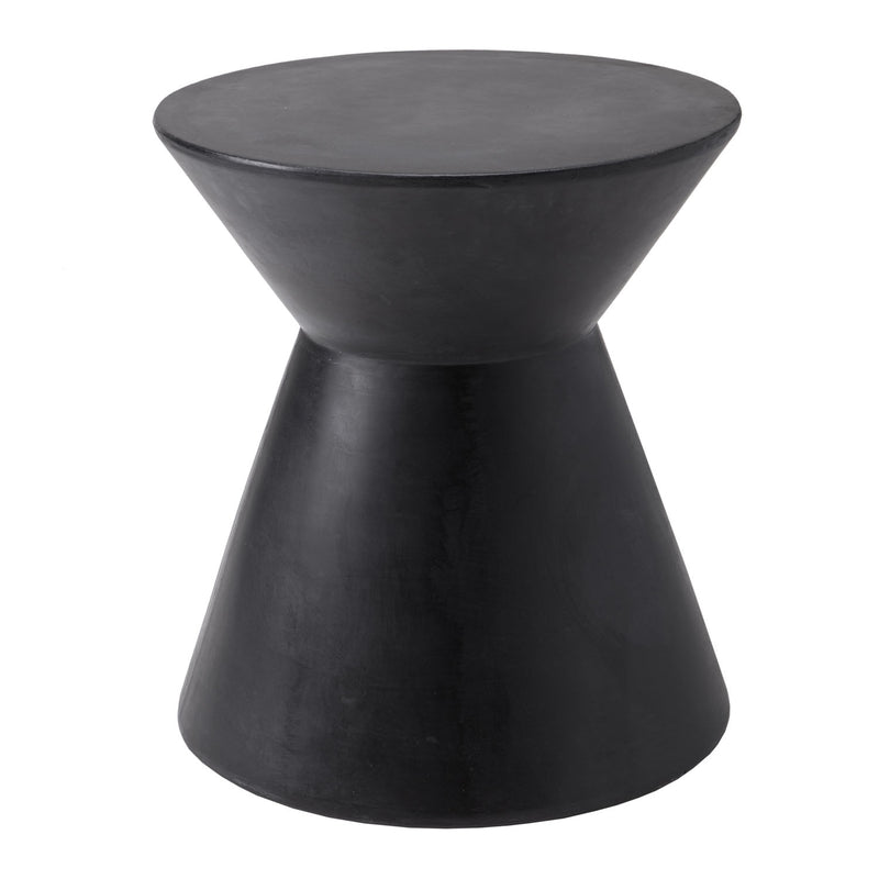 Gilbert Concrete End Table - Black