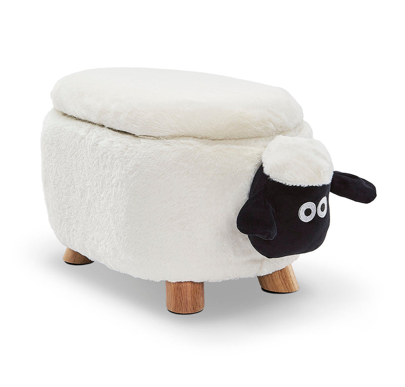 Zoo Companions Sheep Storage Ottoman - White