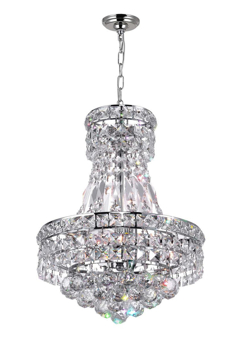 Luminous 4 Light Chandelier - Chrome