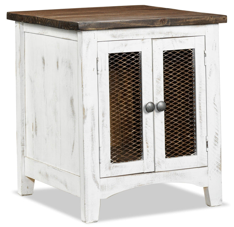 Applewood End Table - White